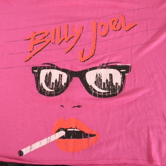 Wst Cst Billy Joel Oversized Size M Tee Cropped NWOT - Picture 4 of 5